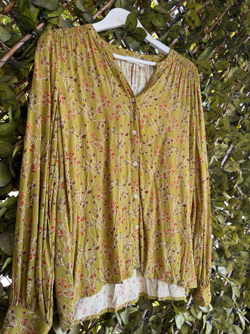 Indi & Cold Maria Blouse | Pistachio