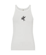 One Teaspoon - Fine Ribbed Singlet - White