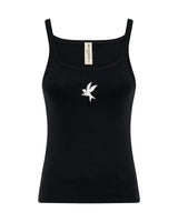 One Teaspoon - Fine Ribbed Singlet - Black