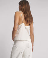 One Teaspoon - Deep V Front Singlet - White