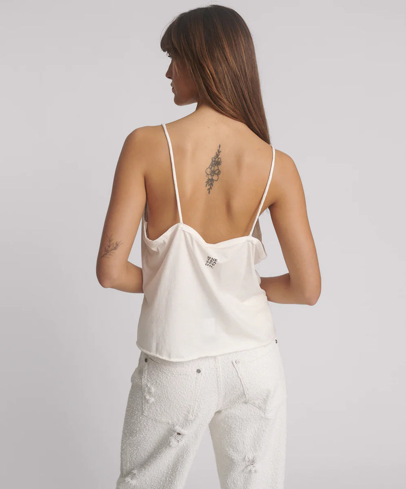 One Teaspoon - Deep V Front Singlet - White