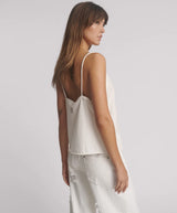 One Teaspoon - Deep V Front Singlet - White