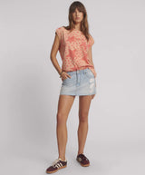 One Teaspoon - Sloane Low Waist Denim Mini Skirt - Cyber Blue