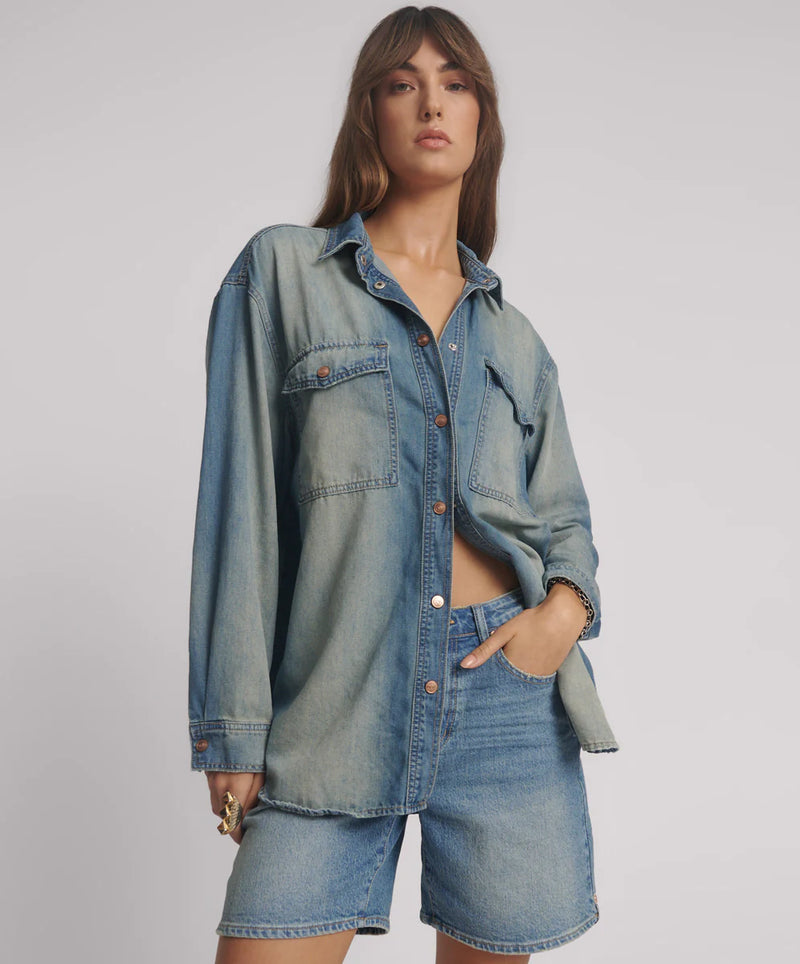 One Teaspoon - Essential Denim Shirt - Blue Ranch