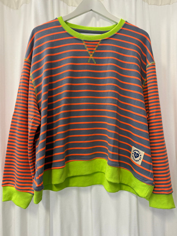 Hammill & Co retro striped sweat