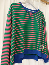 Hammill & Co retro striped sweat
