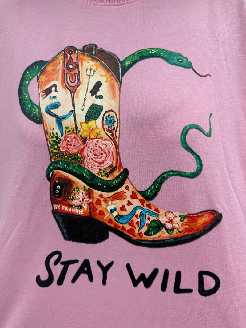 By Frankie Stay Wild Darlin Set Pink