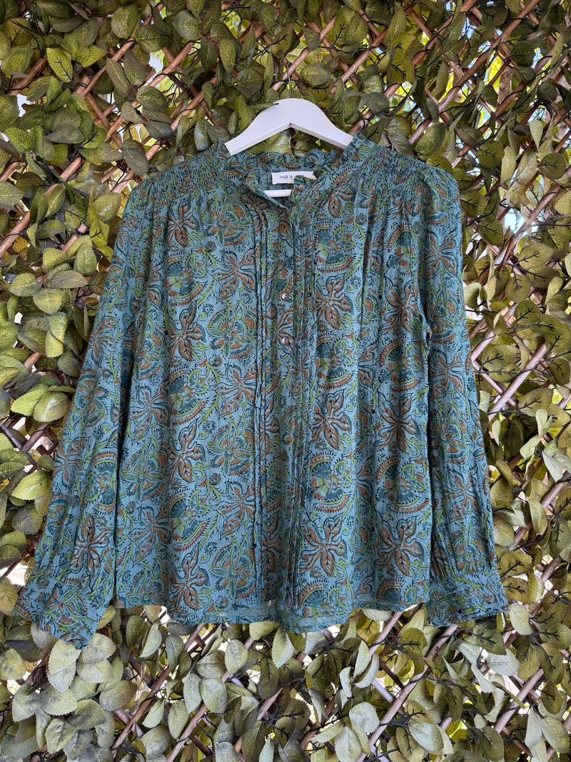 Indi & Cold Freya Blouse | Salvia