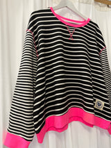 Hammill & Co retro striped sweat