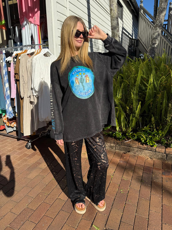By Frankie Mermaid Longsleeve Top Black