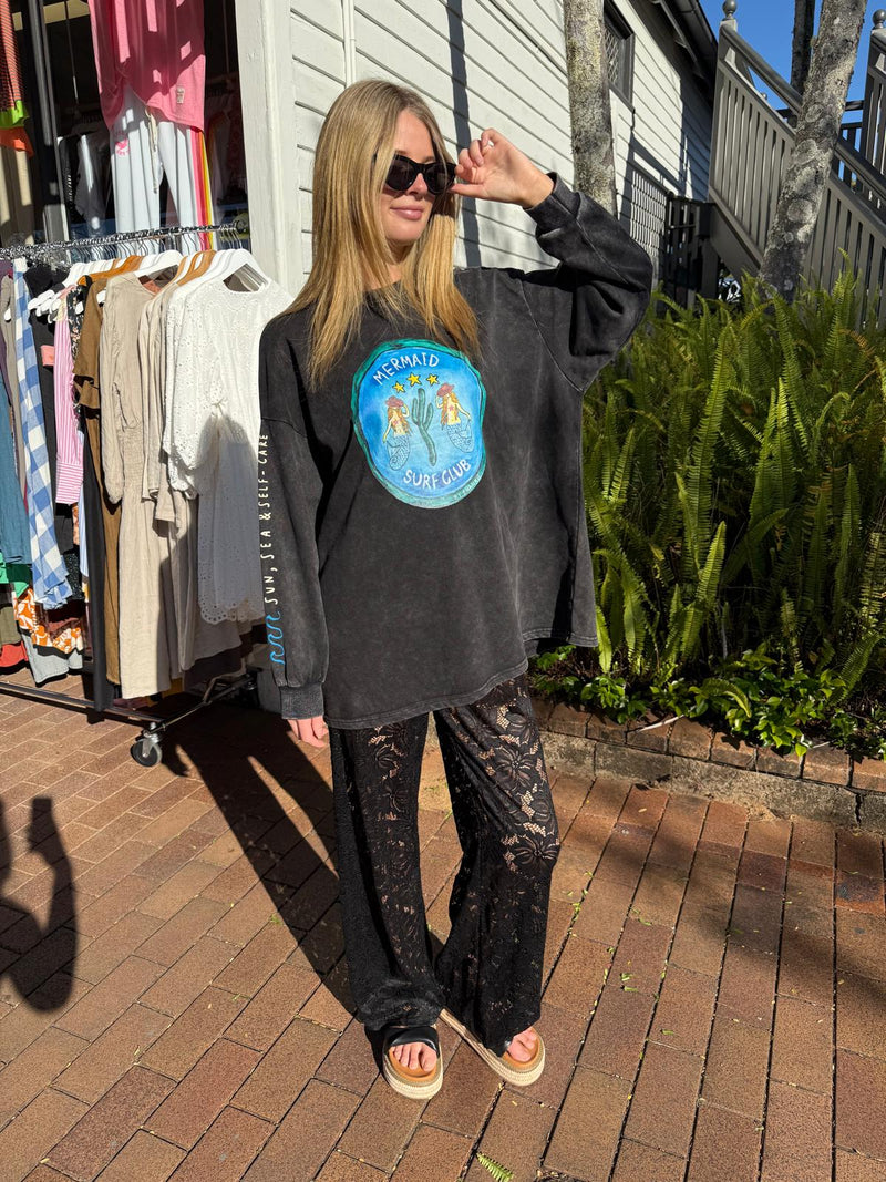 By Frankie Mermaid Longsleeve Top Black