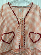 By Frankie Gingham long sleeve set