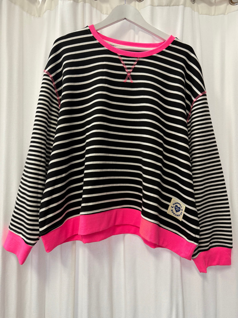 Hammill & Co retro striped sweat