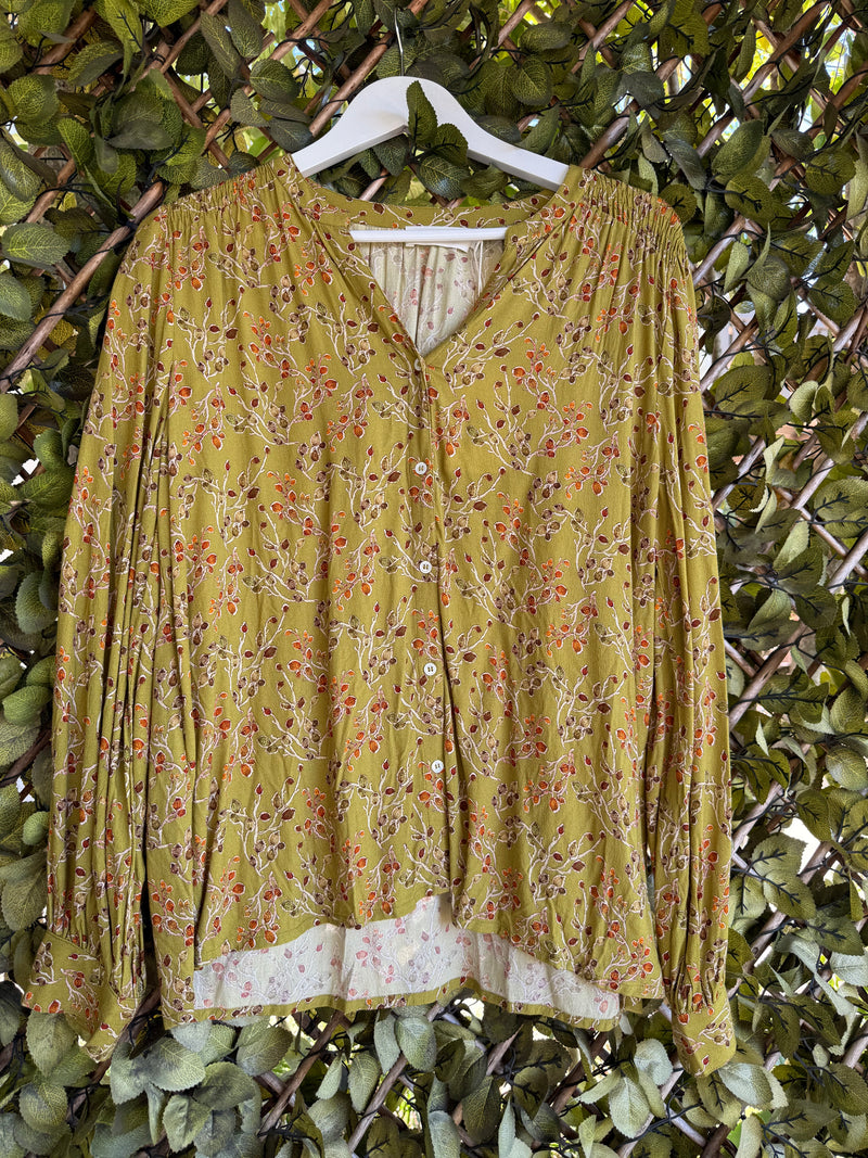 Indi & Cold Maria Blouse | Pistachio