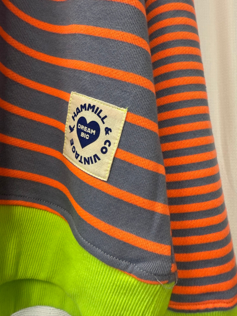 Hammill & Co retro striped sweat