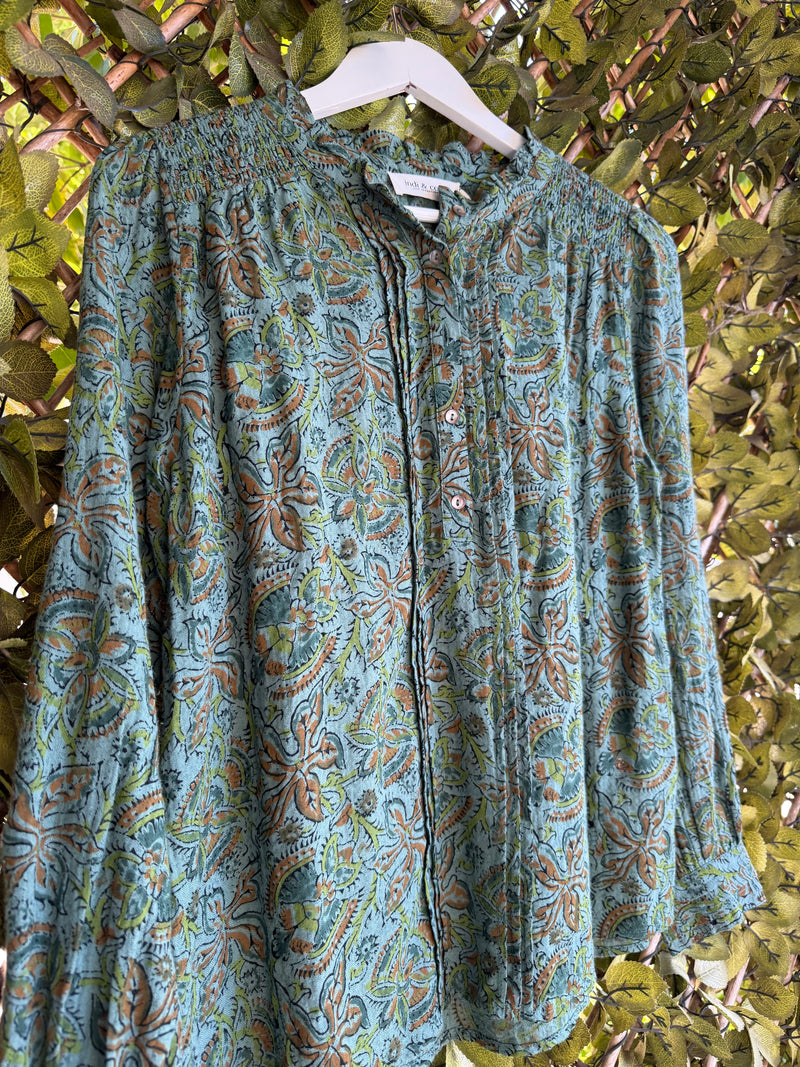 Indi & Cold Freya Blouse | Salvia