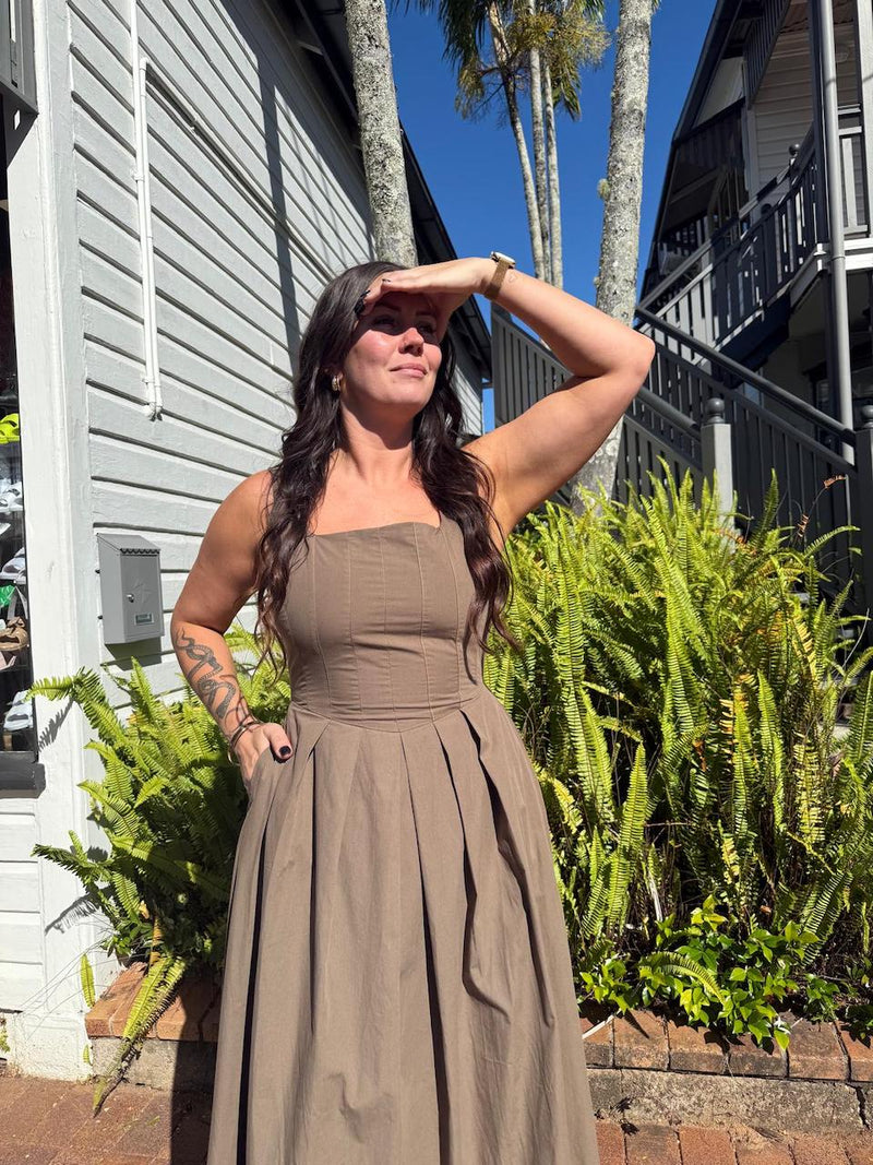 Miou Muse Brown Dress