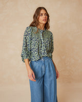 Indi & Cold Smock Embroidered Shirt