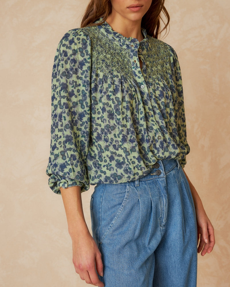 Indi & Cold Smock Embroidered Shirt