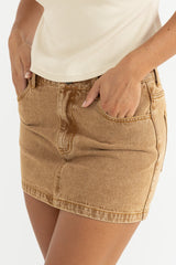 Rhythm Ruby Mini Skirt Washed Sand