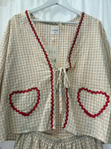 By Frankie Gingham long sleeve set