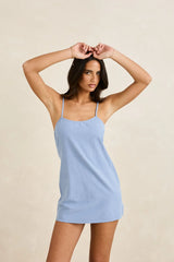 Rhythm Classic Slip Dress Steel Blue