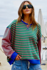 Hammill & Co retro striped sweat