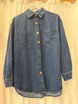 By Frankie Denim Top