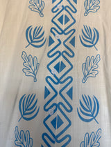 Reverse clothing Blue & White palm button up set