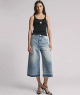 One Teaspoon 720’s Mid Waist Long Length Short in Sunset Blue