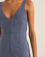 Rhythm check wide leg jumpsuit