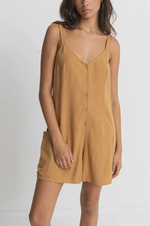 Rhythm Weekender Playsuit - Tan