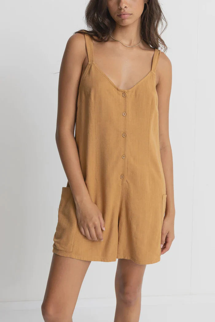 Rhythm Weekender Playsuit - Tan