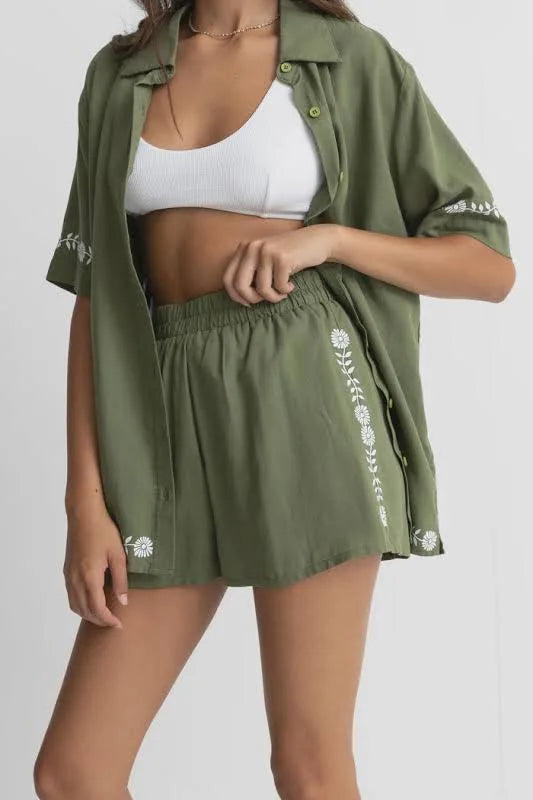 Rhythm| Juno Shorts - Olive
