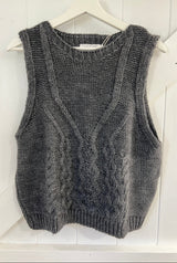 Indi & Cold Grey Wool Vest