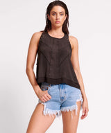 One Teaspoon - Outlaws Low Waist Mid Length Denim Shorts - Bolt Blue