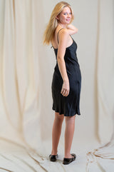 Otomo Silk Slip Short Black