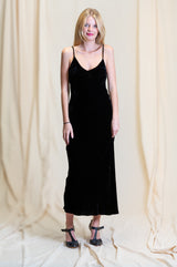 Otomo Velvet Silk Slip Maxi
