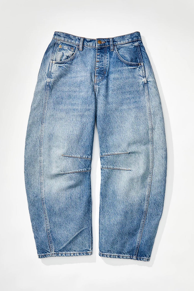 Free People - Good Luck Mid-Rise Barrel Jeans