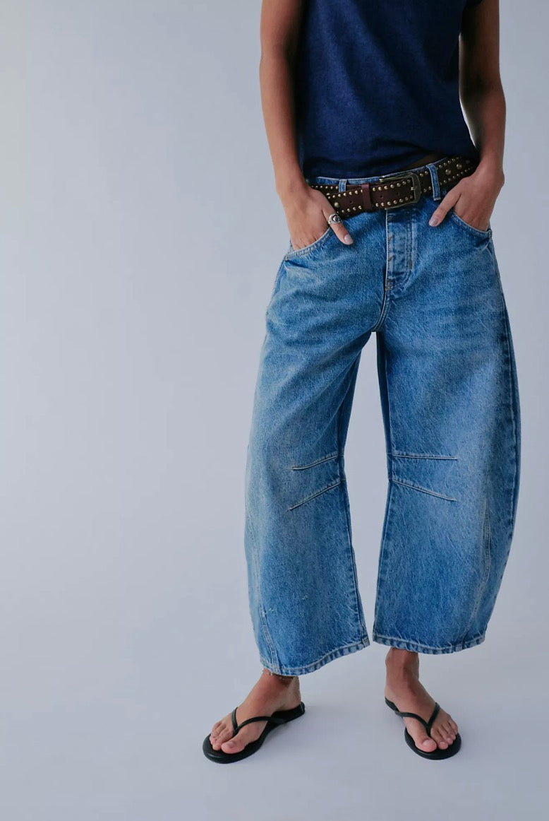 Free People - Good Luck Mid-Rise Barrel Jeans