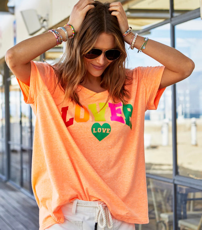 Hammill & Co - V-neck Lover Tee - Orange