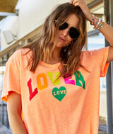 Hammill & Co - V-neck Lover Tee - Orange