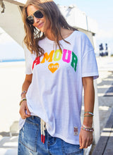 Hammill & Co Crew Neck Amour Tee – White