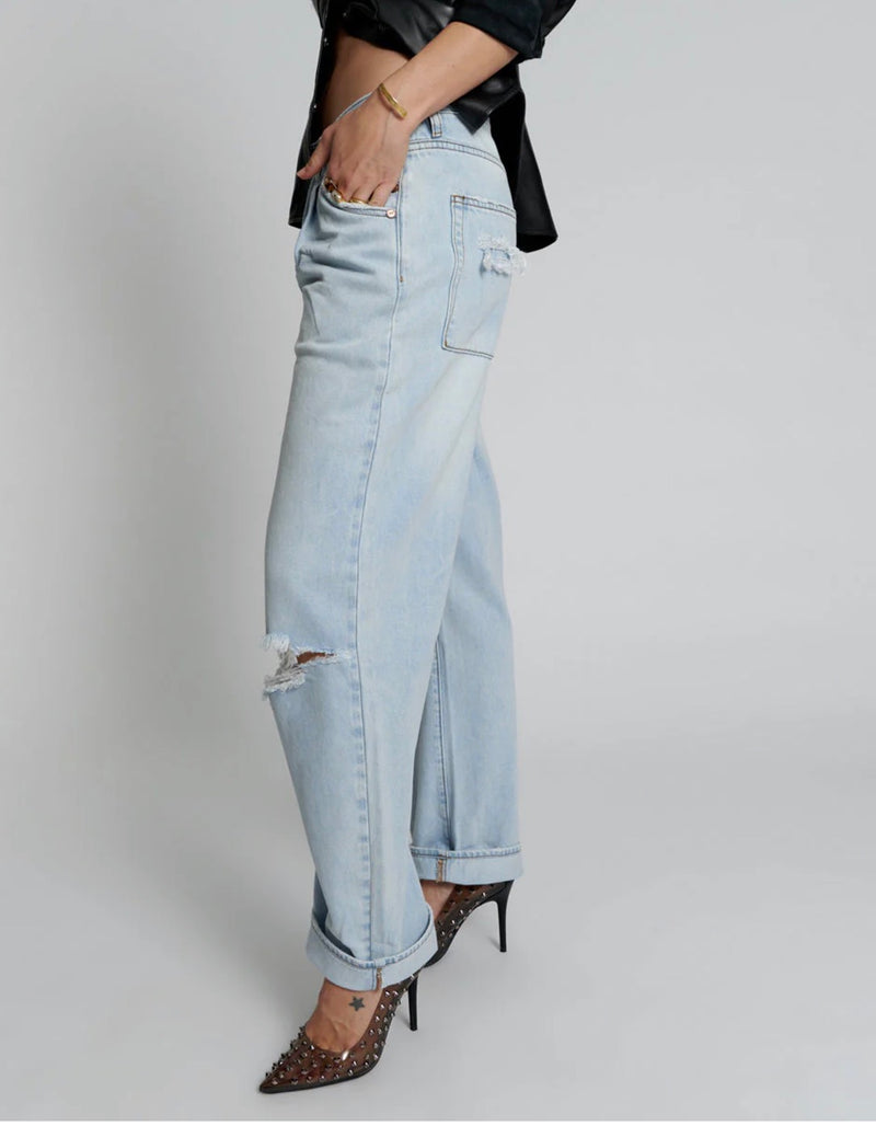 One Teaspoon - Smiths Low Waist Wide Leg Denim Jeans - Casanova