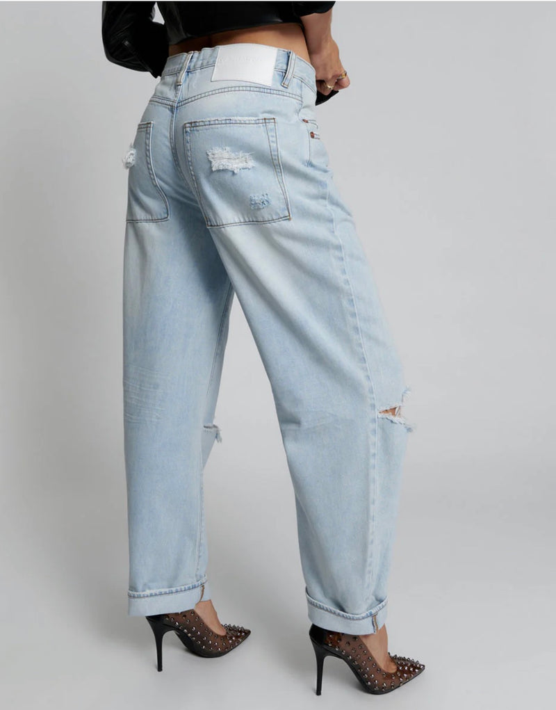 One Teaspoon - Smiths Low Waist Wide Leg Denim Jeans - Casanova