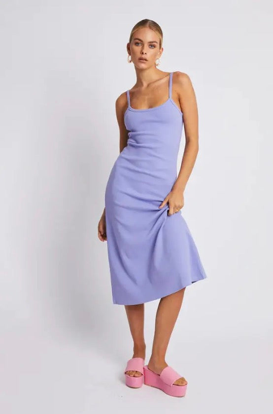 Summi Summi - MIDI A LINE DRESS - Lilac