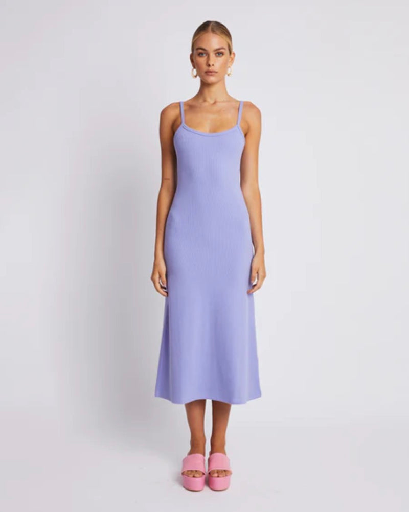 Summi Summi - MIDI A LINE DRESS - Lilac