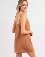 Rhythm Classic Slip Dress Brown