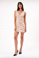 Rollas - Eliza Silk Mini Dress - Wild Rose