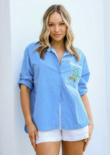 Joop & Gypsy Lida Embroidered Chambray Shirt